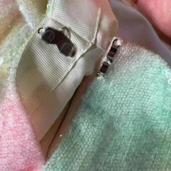 New Stine Goya Arwen Multicolor Pastel Ombre Sequin Midi Skirt Size Medium - Picture 7 of 9